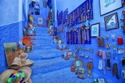 moroccan cities-chefchaouen blue streets